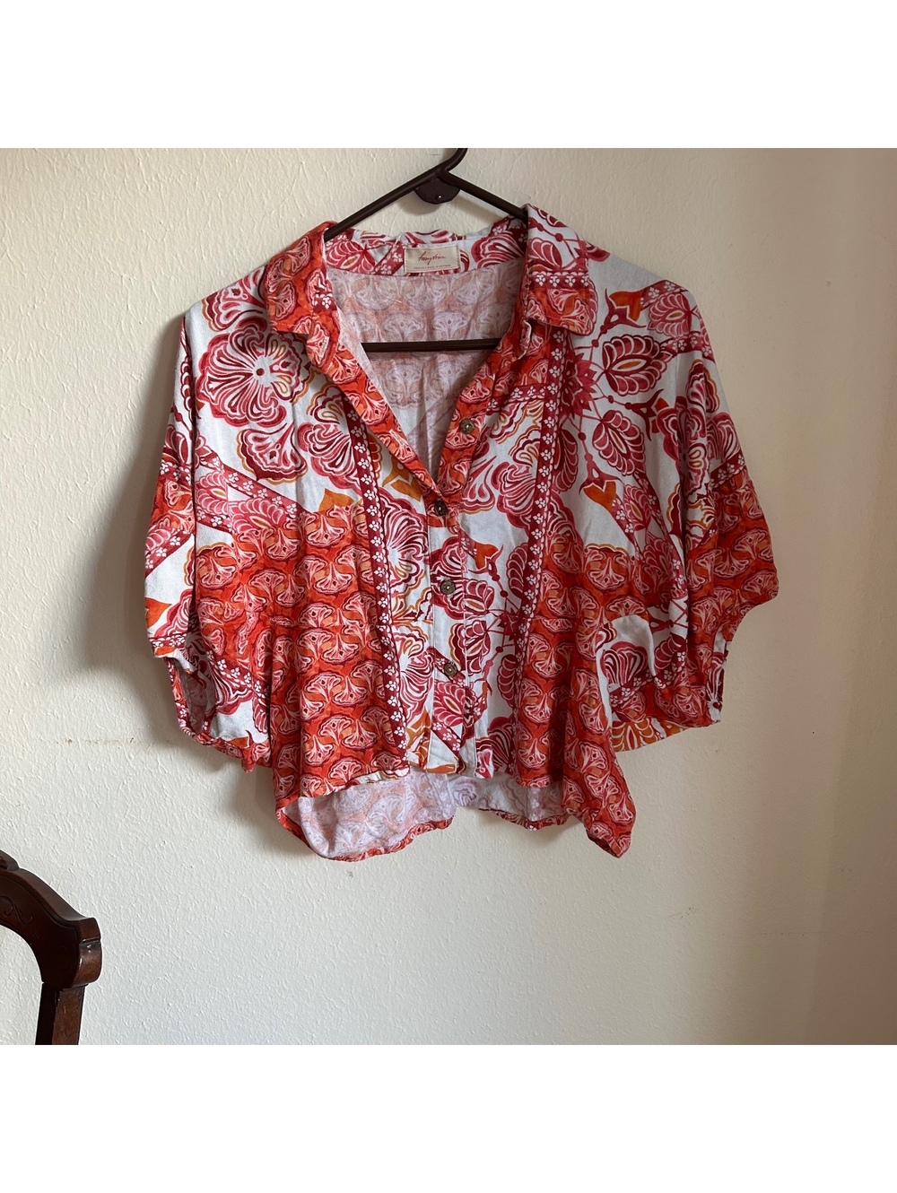 Vintage Inspired Paisley/ floral | Bold Floral Crop Top | Boho Resort Wear